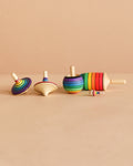 Mader Spinning Top Champion Learning Set - Rainbow