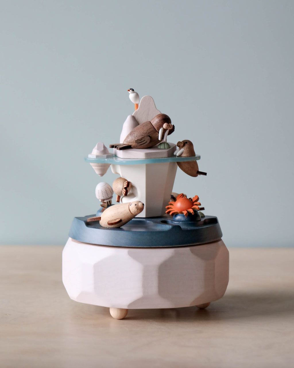 Wooden Arctic Music Box