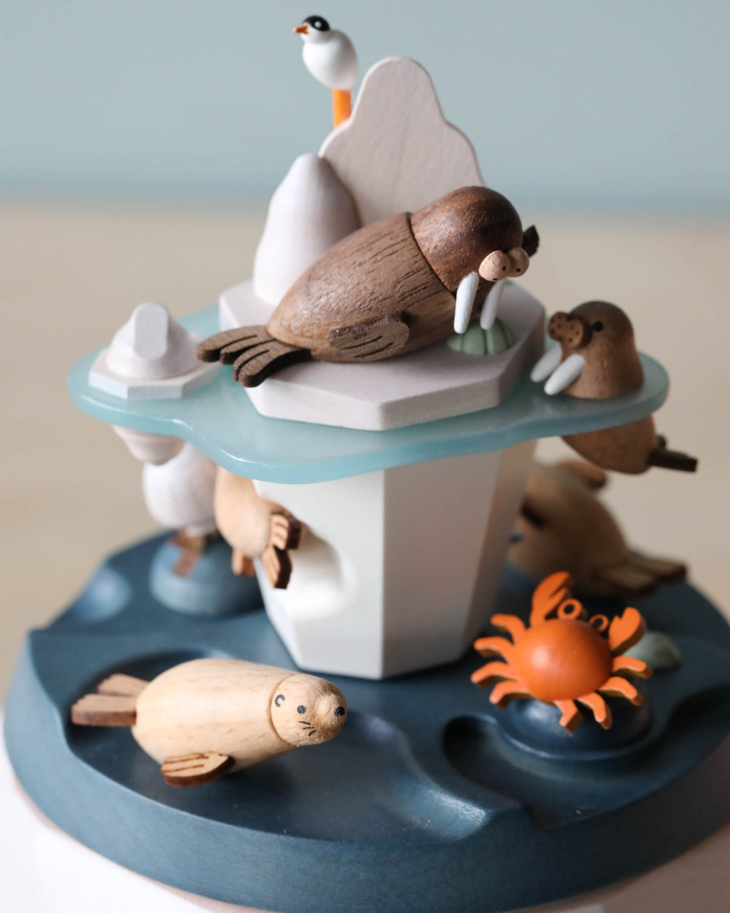 Wooden Arctic Music Box
