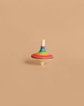 Mader Rallye Rainbow Spinning Top, Small - Red