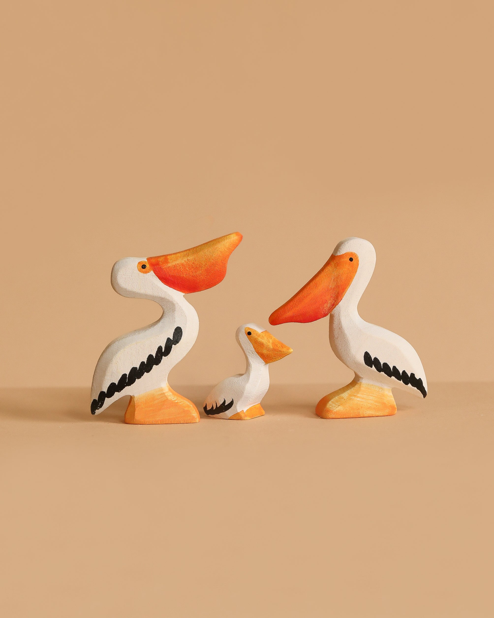 Bumbu Handmade Wooden Pelicans Family Set