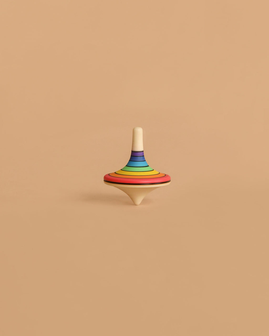 Mader Rallye Rainbow Spinning Top, Large - Red