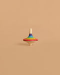 Mader Rallye Rainbow Spinning Top, Large - Red