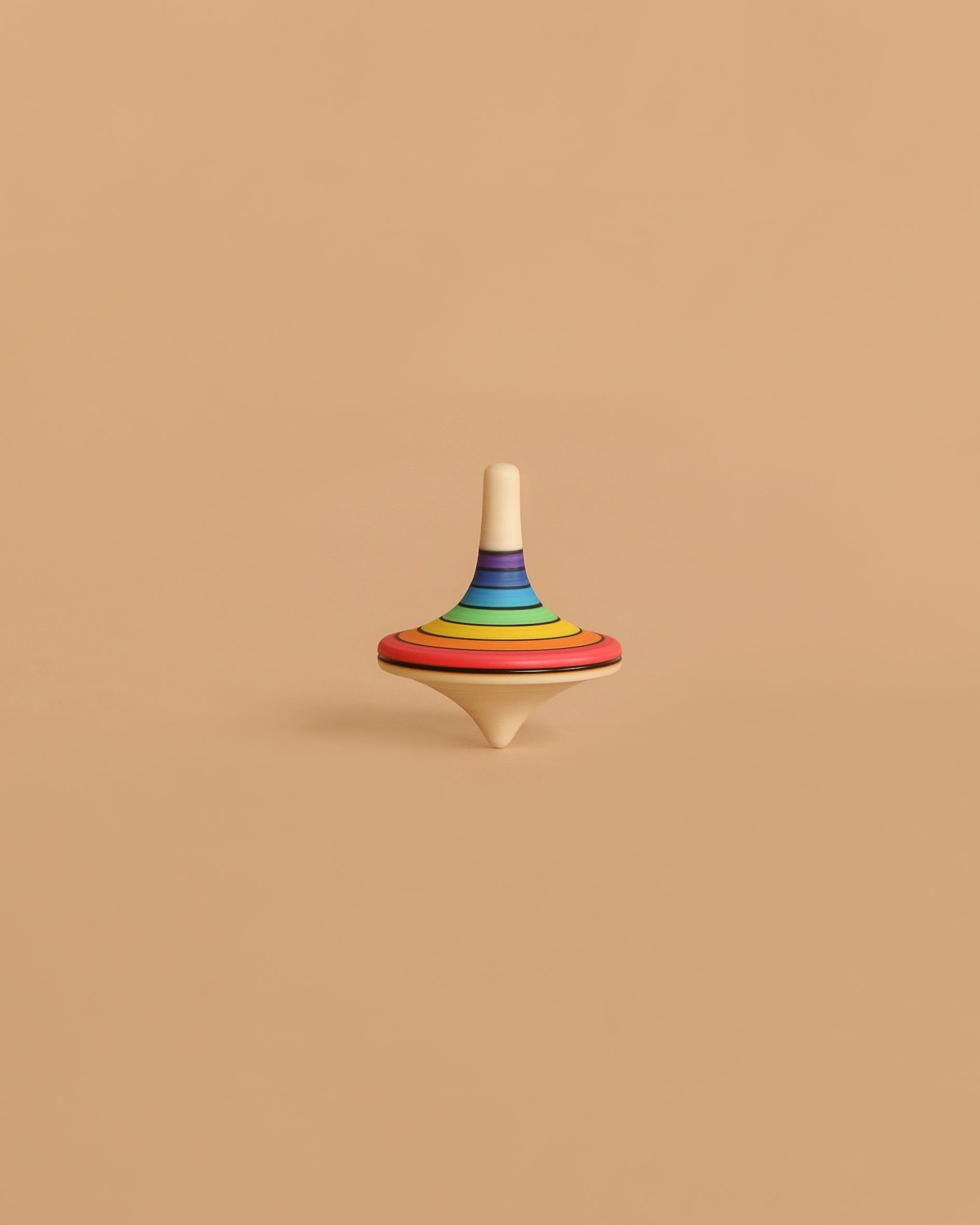 Mader Rallye Rainbow Spinning Top, Large - Red