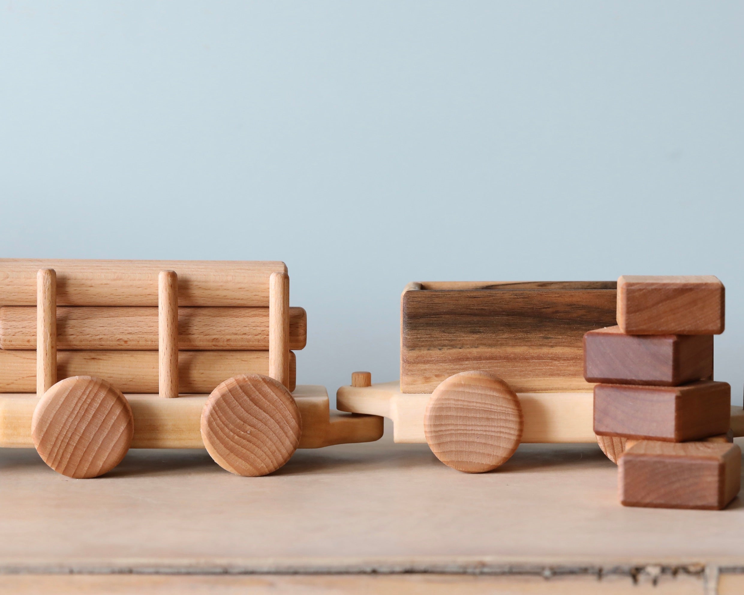 Handmade Wooden Train - Extra Long