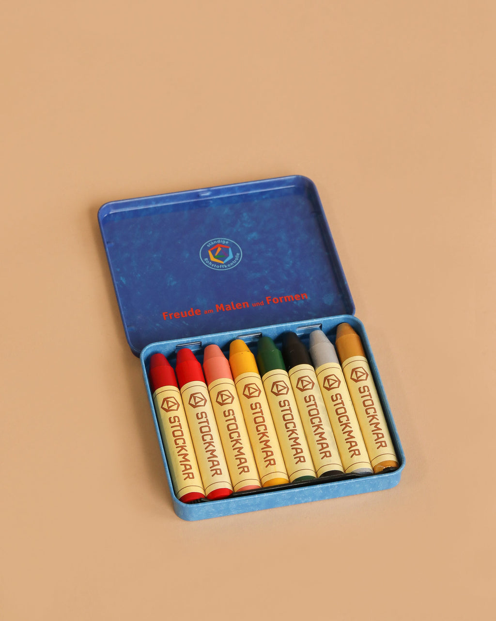 Stockmar Wax Stick Crayons Tin Case - 8 Supplementary Colors