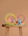 Grimm's Concentric Circles and Rings Building Set - Pastel