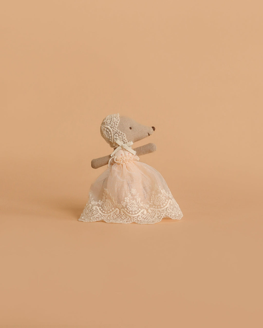 Maileg Baby Mouse in Gown - Powder