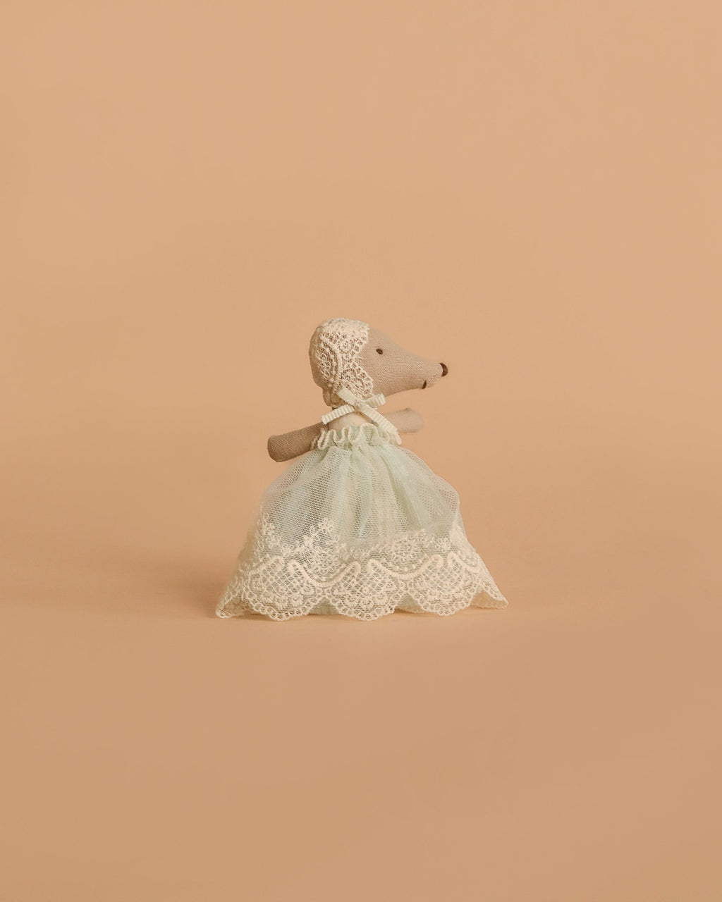 Maileg Baby Mouse in Gown - Mint