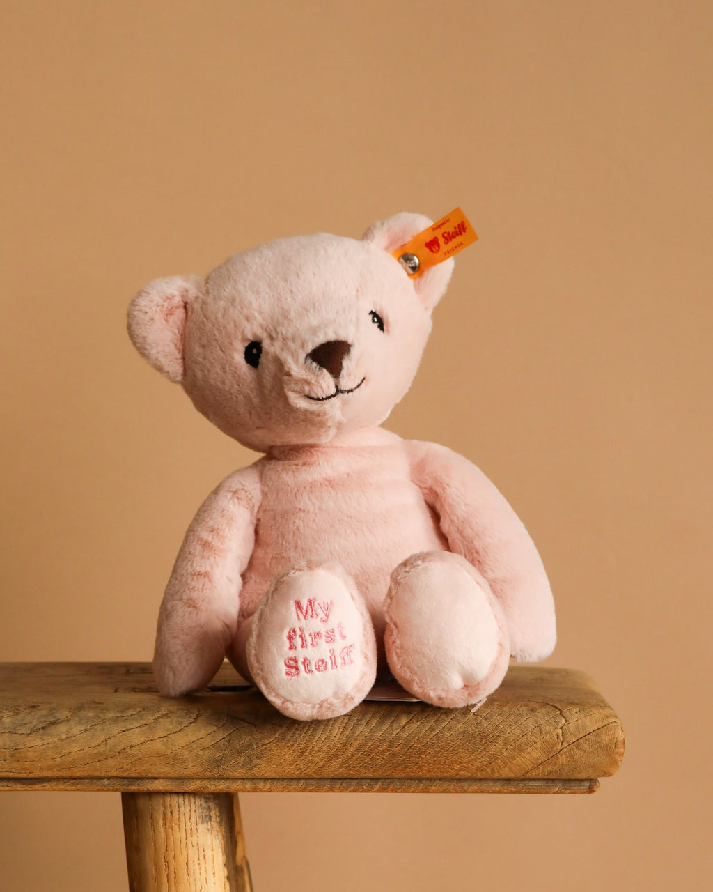 My First Steiff Pink Teddy Bear, 10 Inches