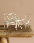 Maileg Mouse Cafe Table & Chairs - Off-White