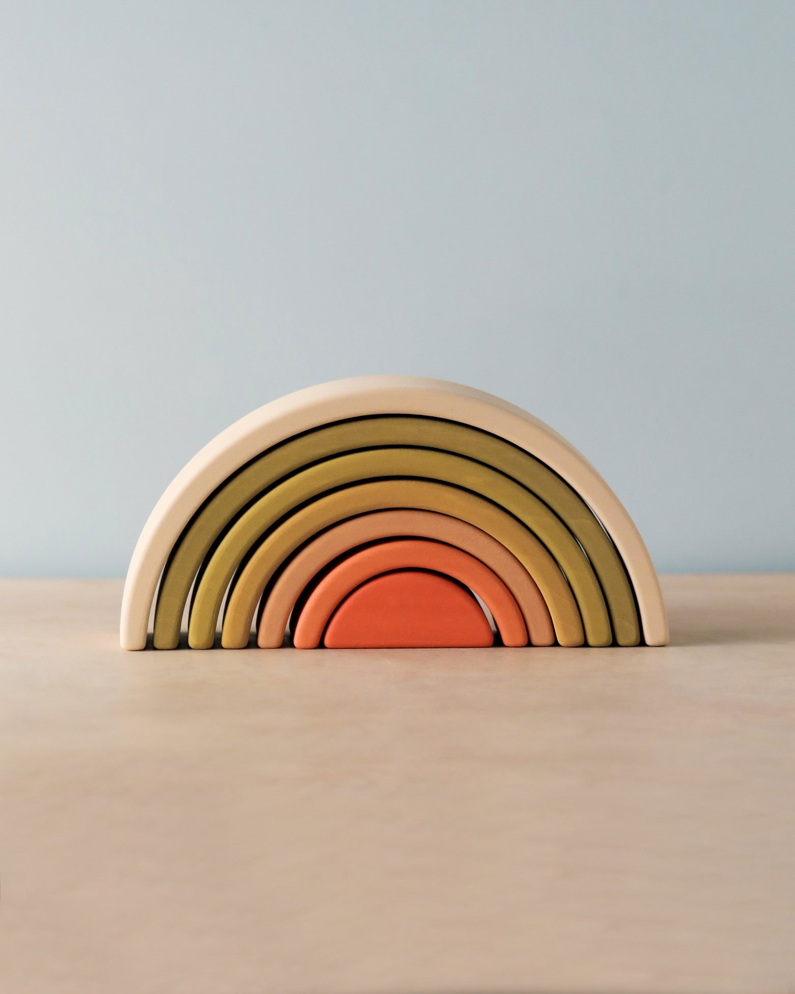Sabo Concept Handmade Mini Rainbow Stacker - Flower Meadow
