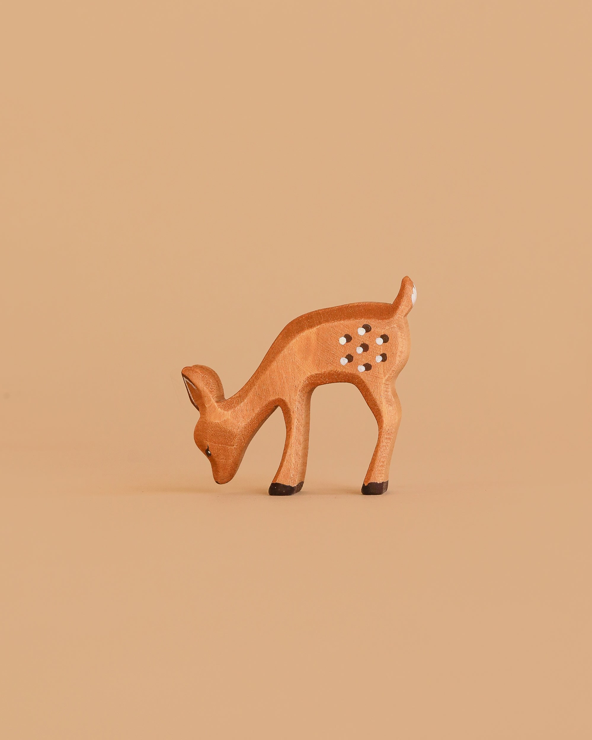 Bumbu Handmade Wooden Fawn Eating