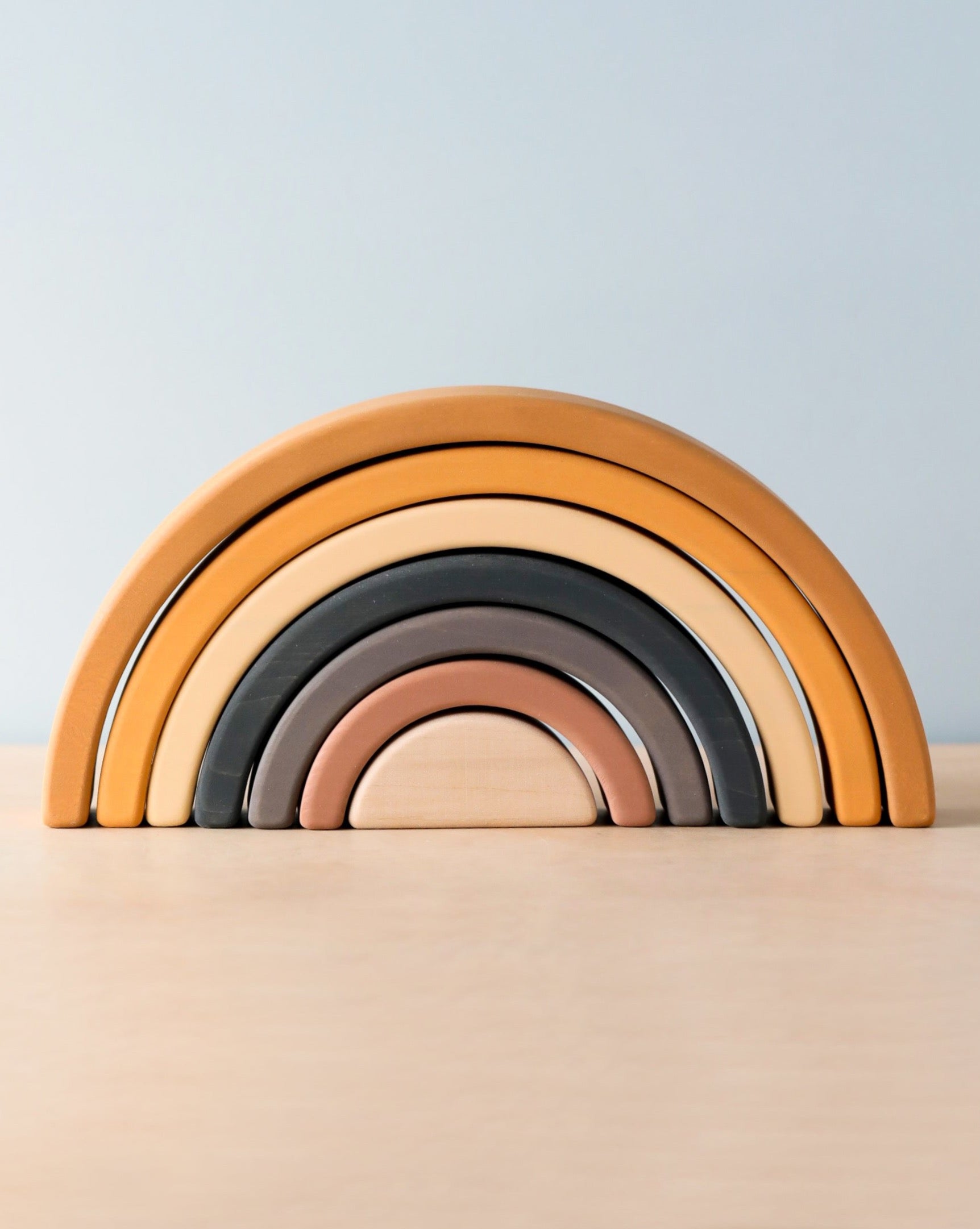 Sabo Concept Handmade Rainbow Stacker - Mustard