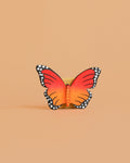 Bumbu Handmade Wooden Orange Butterfly