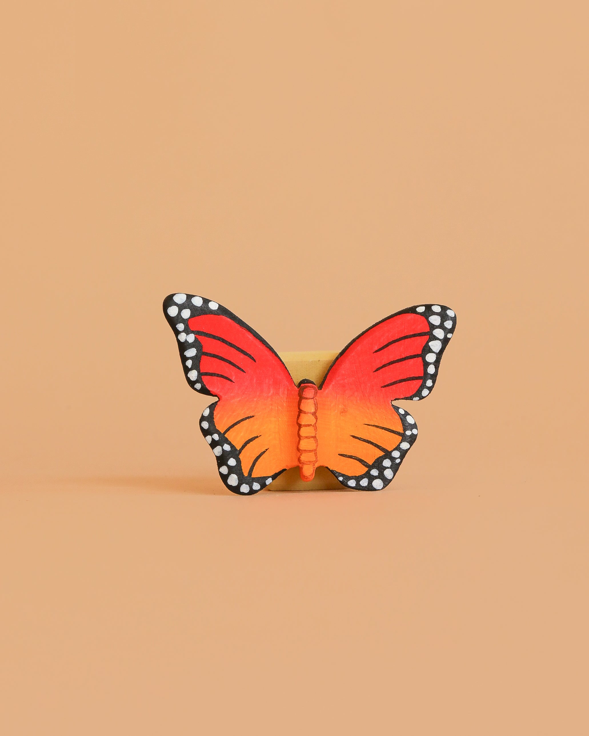 Bumbu Handmade Wooden Orange Butterfly