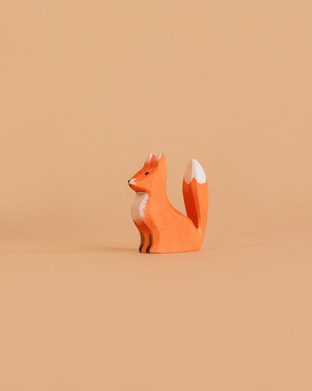 Bumbu Handmade Wooden Fox Cub Sitting