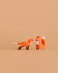 Bumbu Handmade Wooden Fox Set