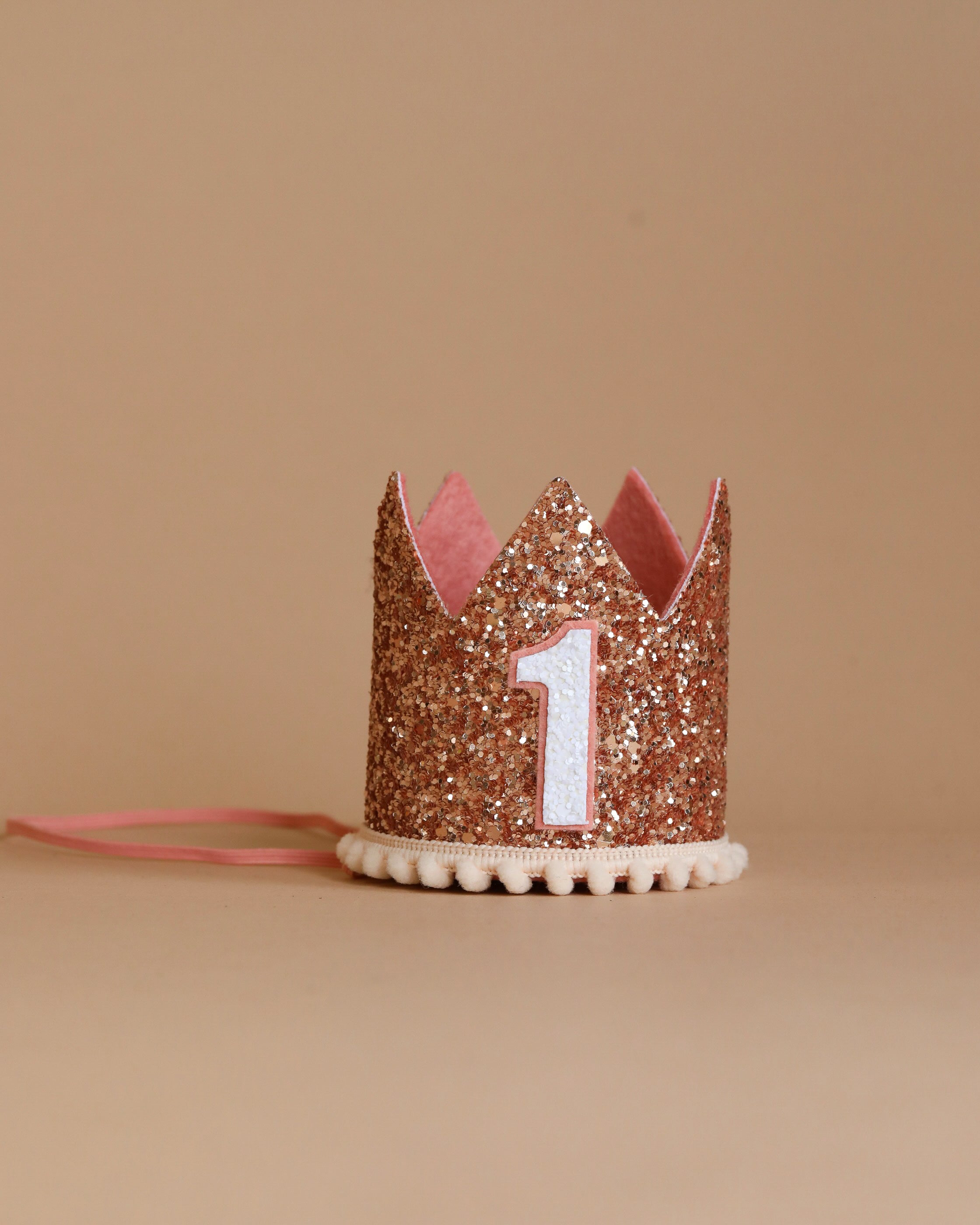 Felt Crown - Rose Gold Glitter