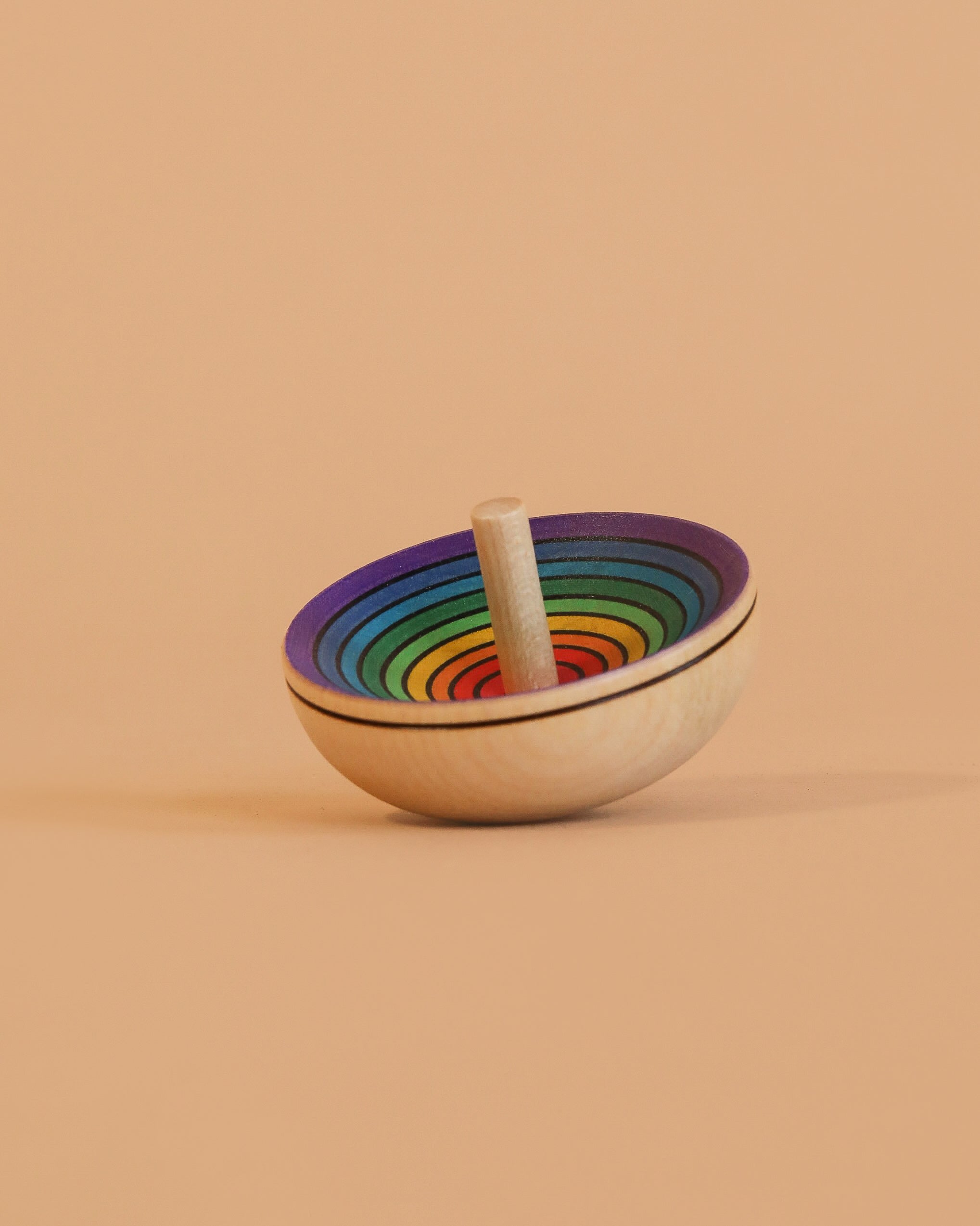 Mader UFO Spinning Top - Purple Rainbow