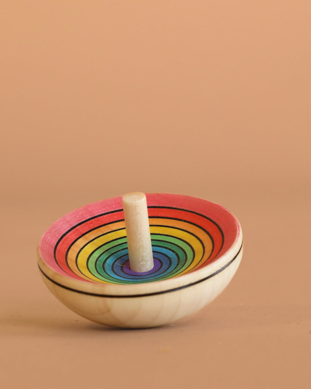 Mader UFO Spinning Top - Red Rainbow