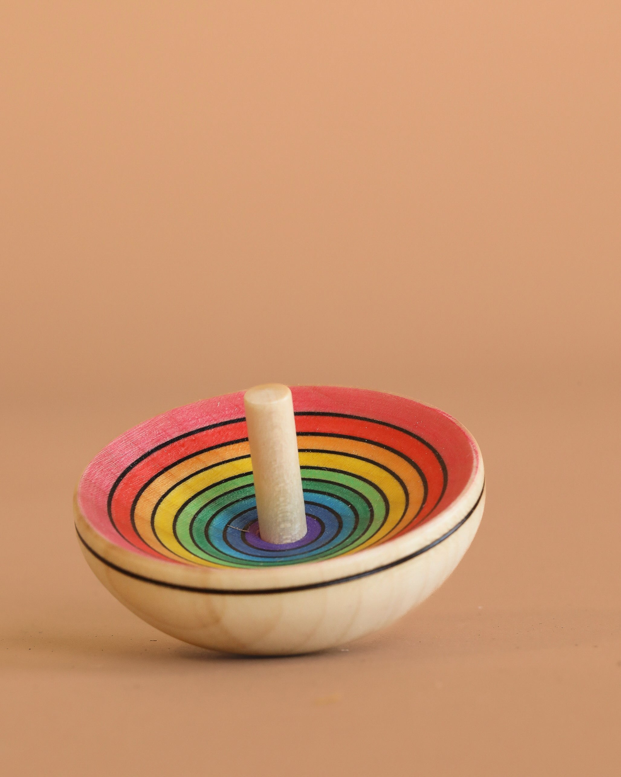 Mader UFO Spinning Top - Red Rainbow