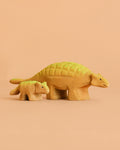 Bumbu Handmade Wooden Ankylosaurus Dinosaur Set