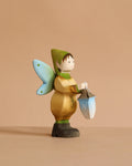 Bumbu Handmade Wooden Winged Elf with Lamp Set