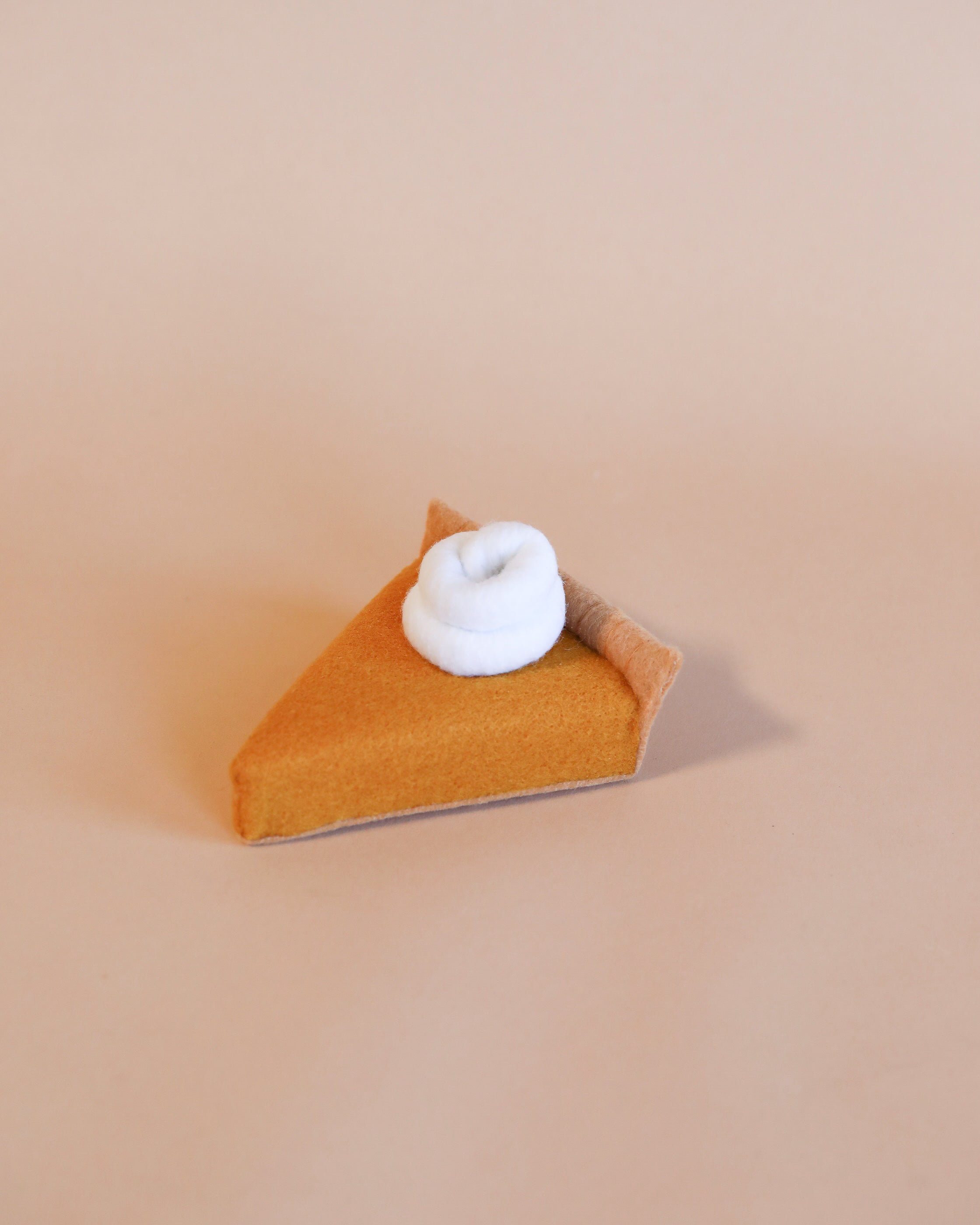 Handmade Felt Pumpkin Pie