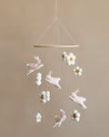 Handmade Mobile - Jumping Bunnies - Final Sale