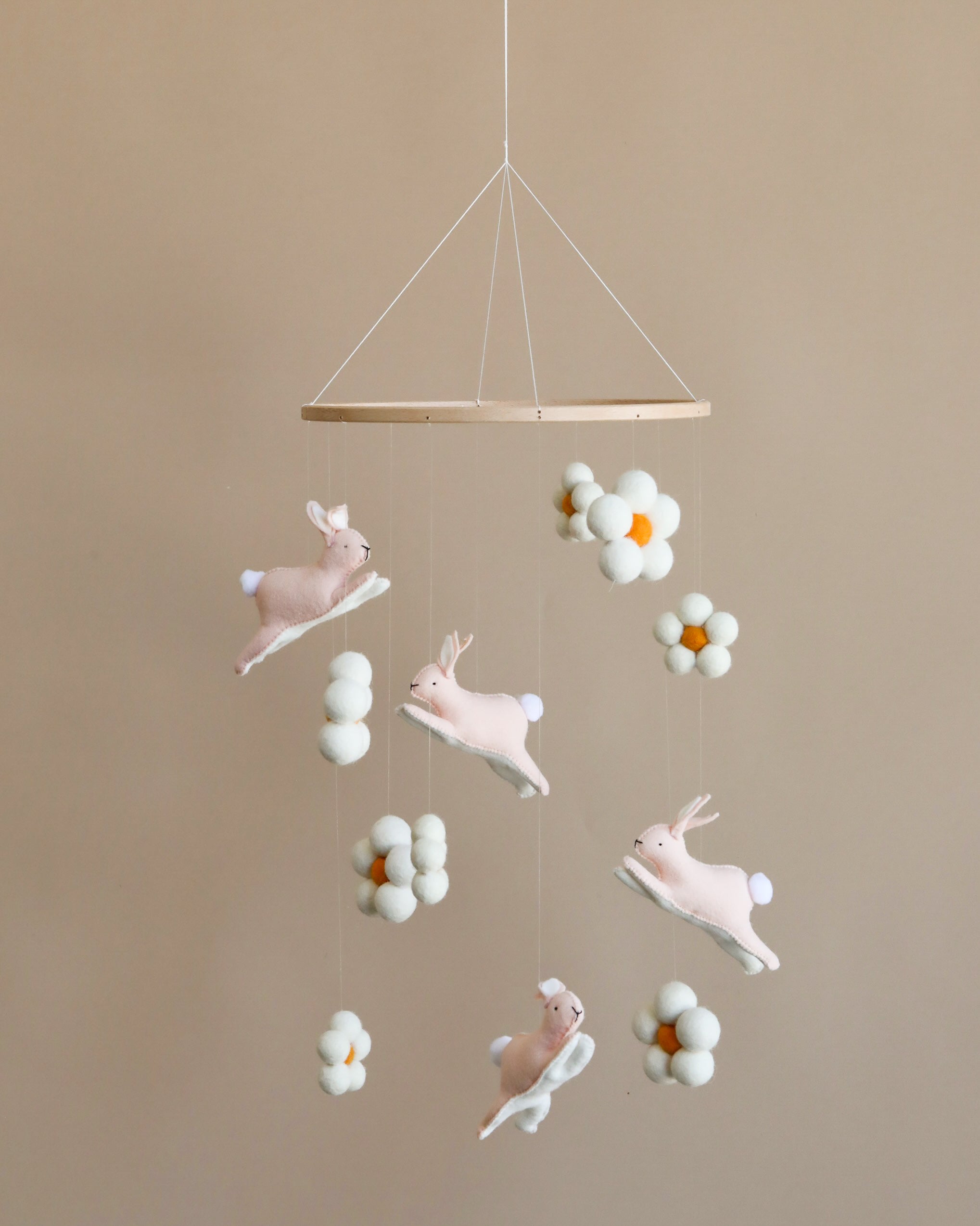 Handmade Mobile - Jumping Bunnies - Final Sale