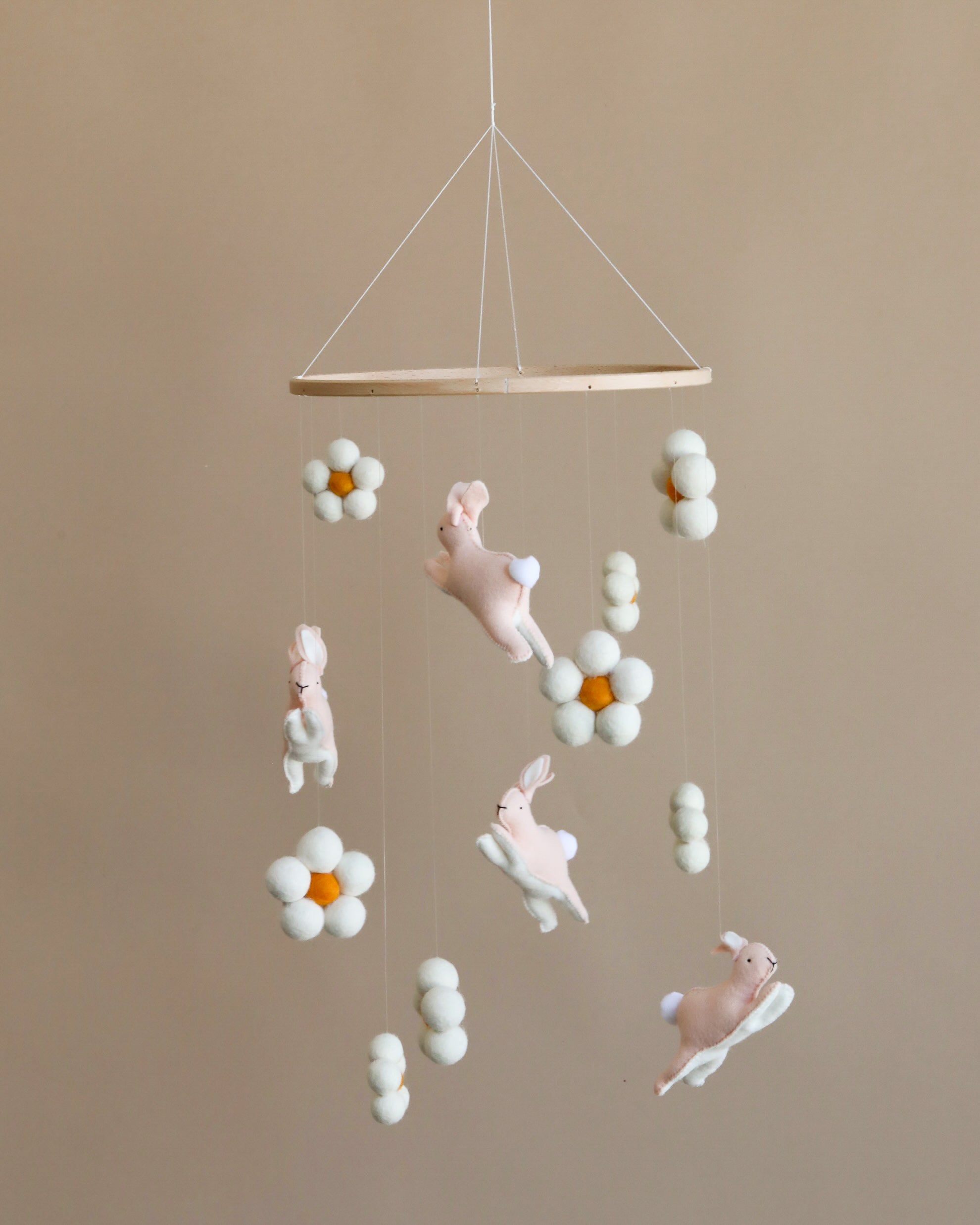 Handmade Mobile - Jumping Bunnies - Final Sale
