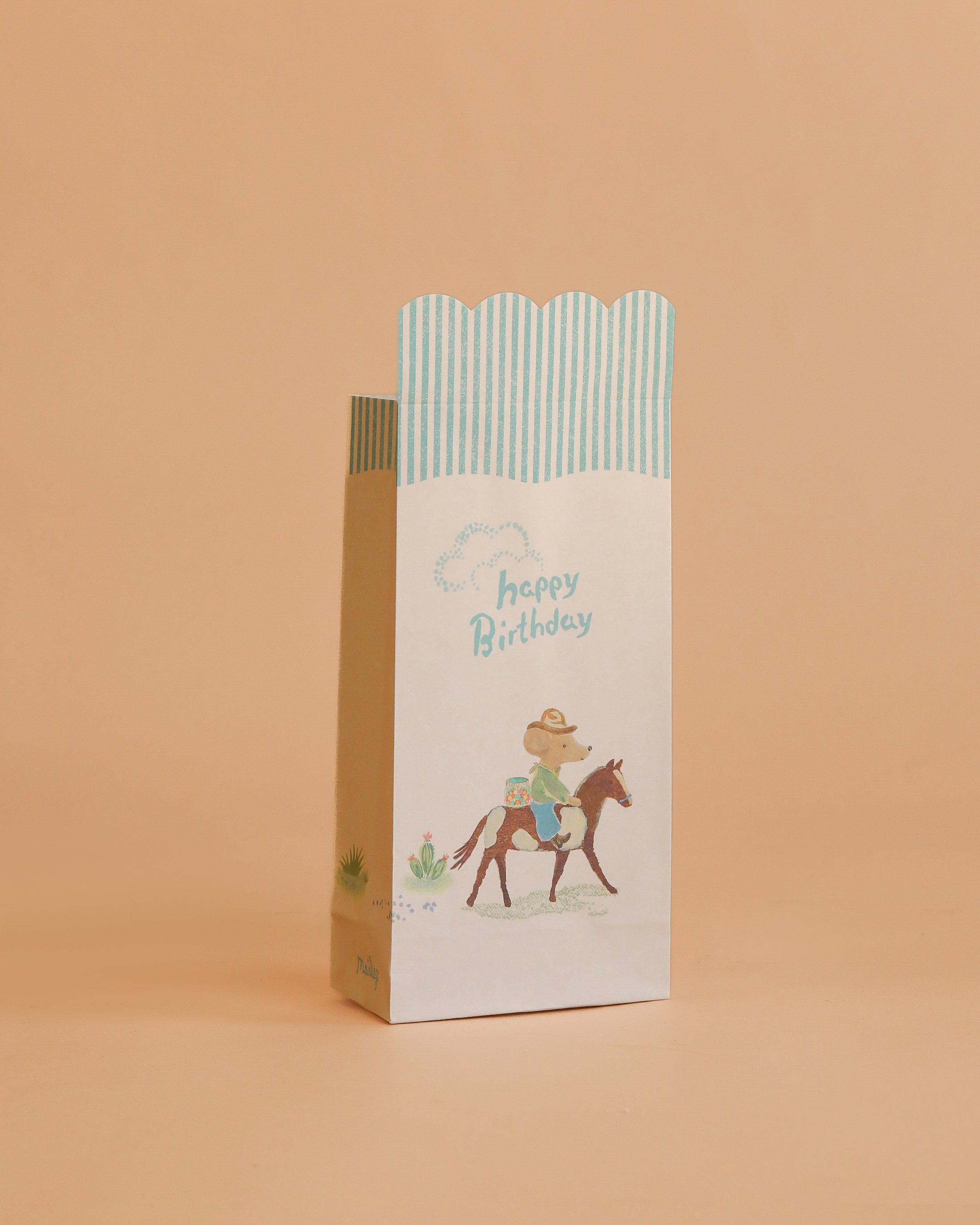 Maileg Goodie Bags - Happy Birthday - Cowboy - 12 Pieces