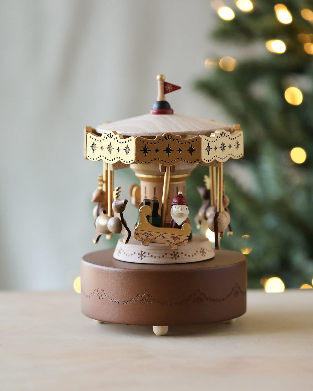 Christmas Carousel Music Box