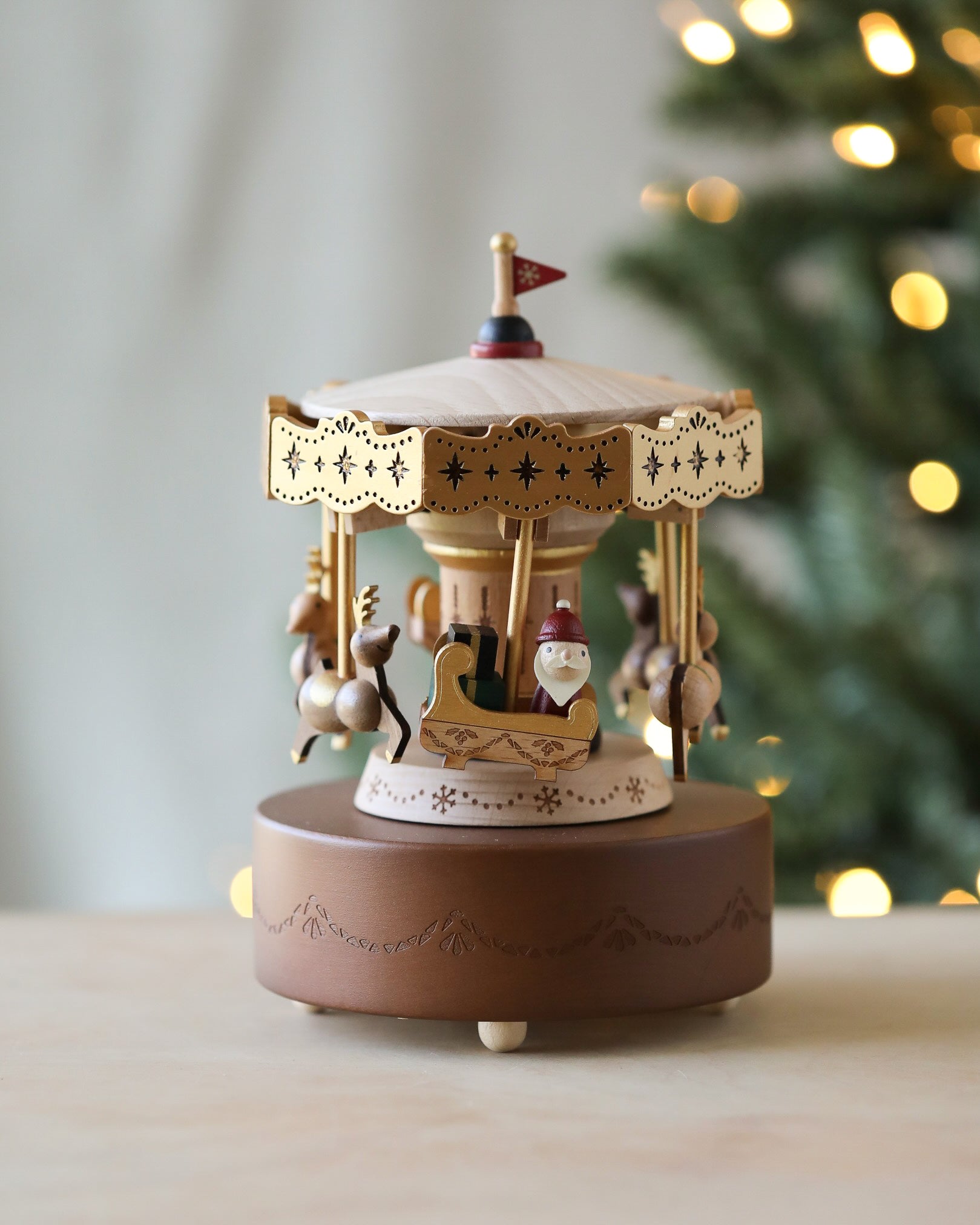 Christmas Carousel Music Box