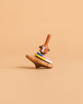 Wooderful Life 
Wooden Spinning Top - Monkey