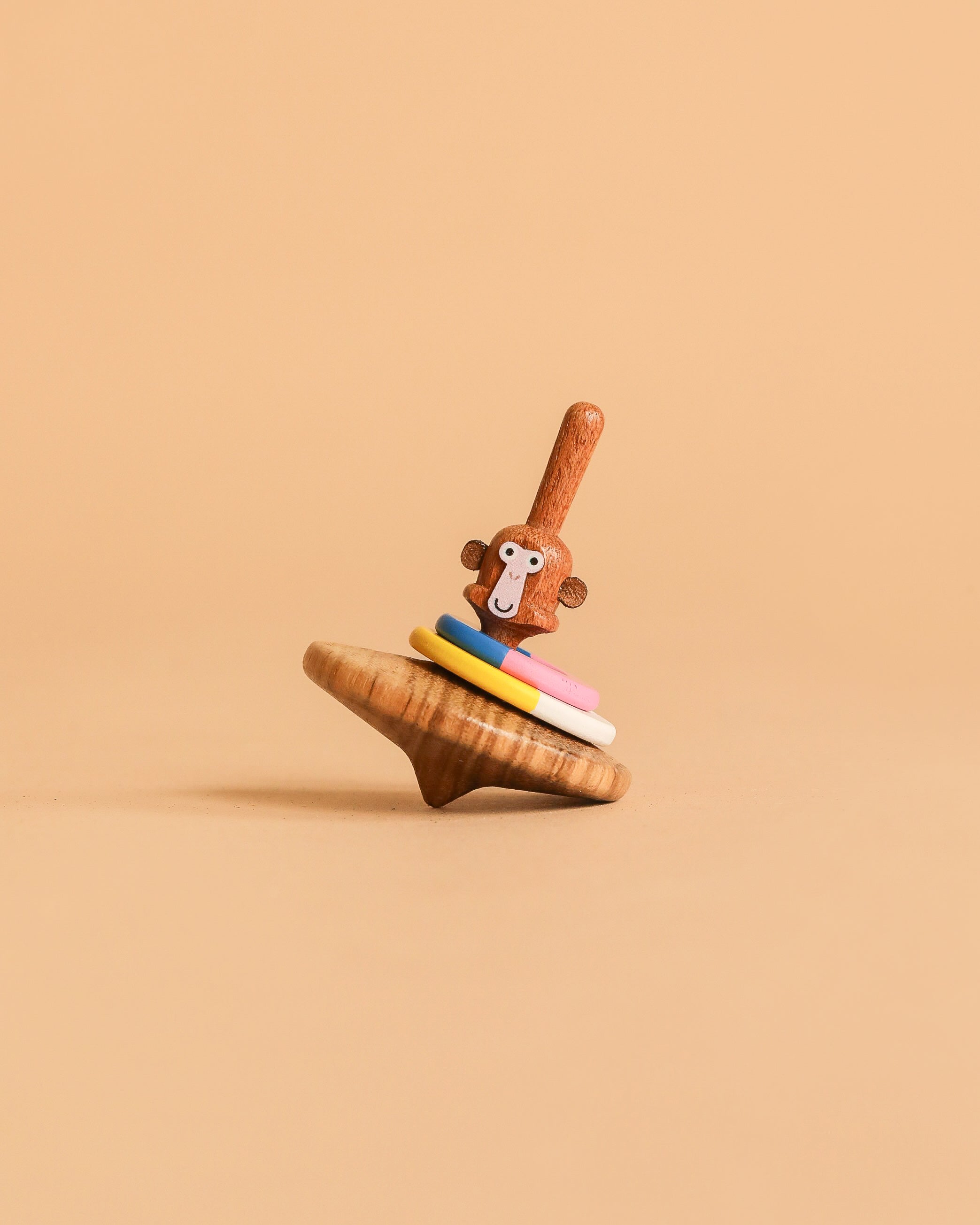 Wooderful Life 
Wooden Spinning Top - Monkey