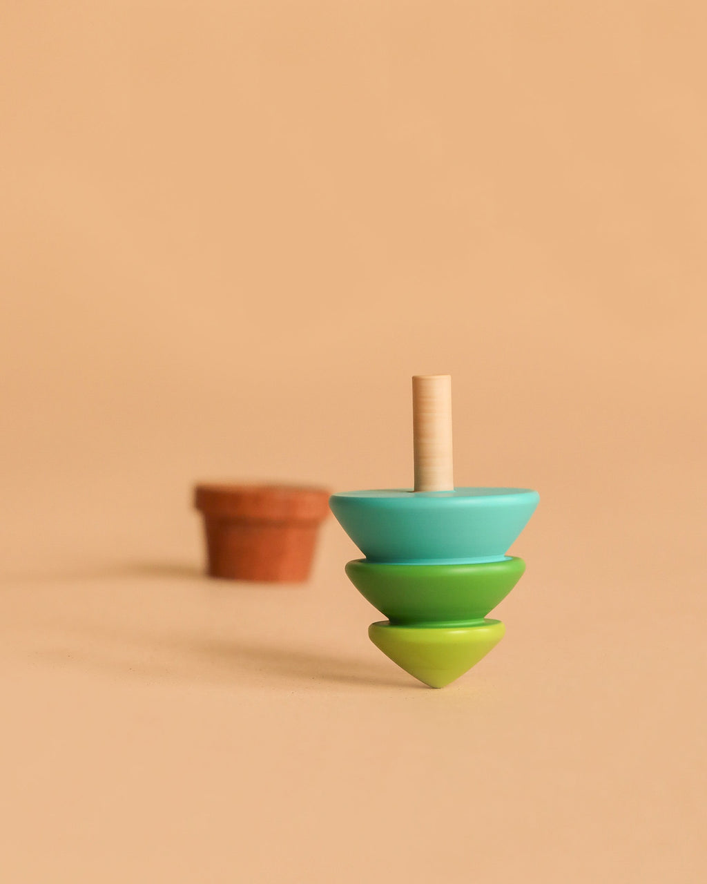 Wooderful Life 
Wooden Spinning Top - Tree