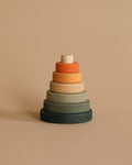 Sabo Concept Mini Wooden Pyramid Stacker - Jungle