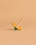 Wooderful Life 
Wooden Spinning Top - Yellow Flower
