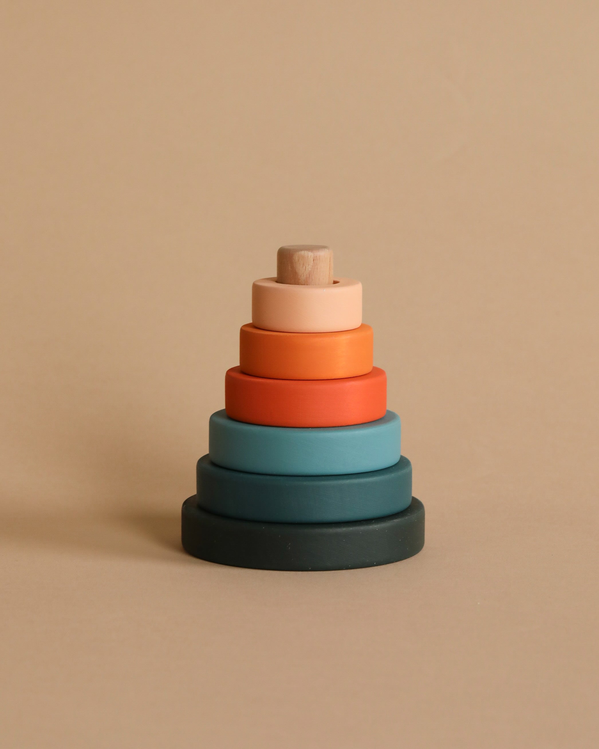 Sabo Concept Mini Wooden Pyramid Stacker - Tropics