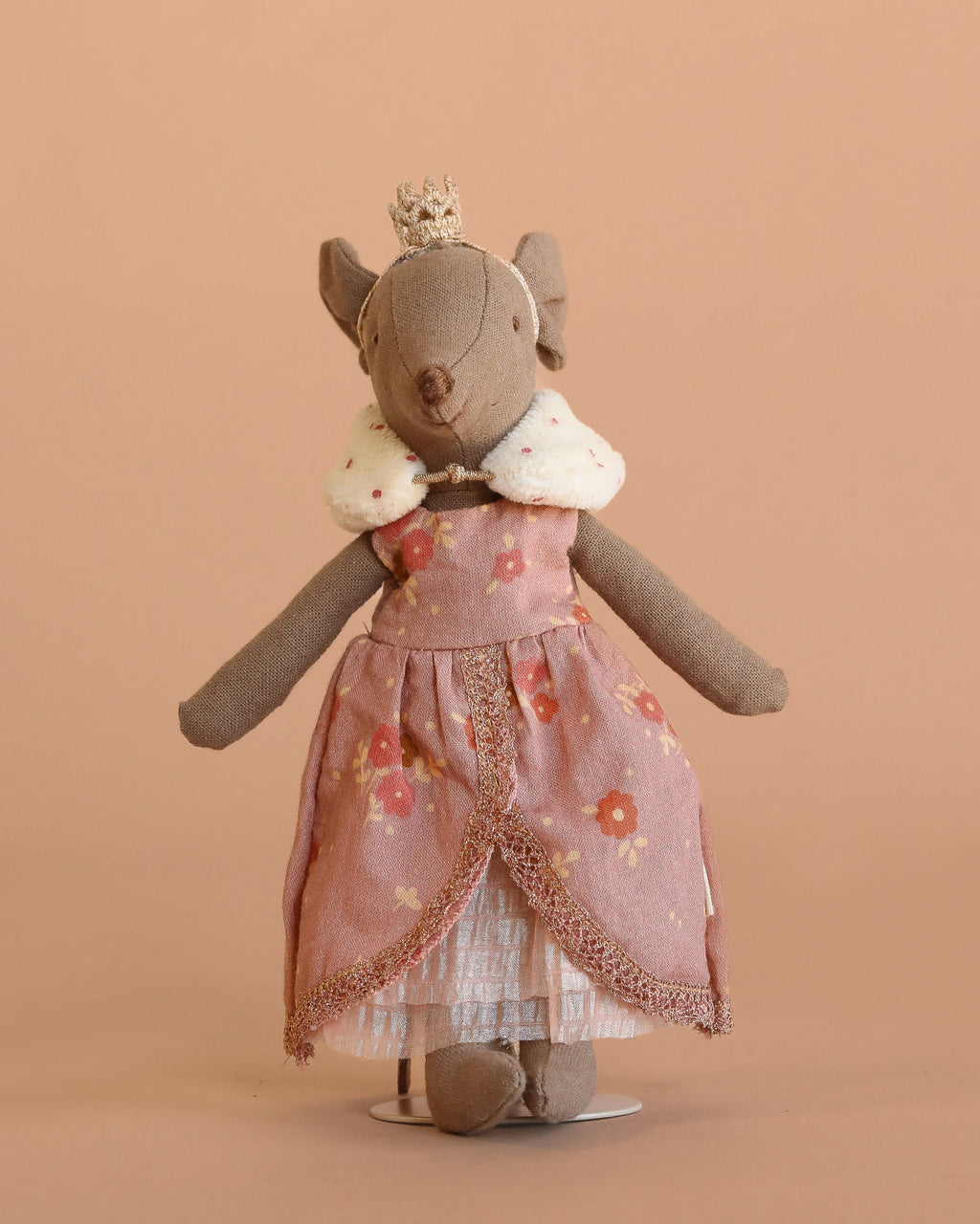 Maileg Mum Mouse in Queen Dress with Stand
