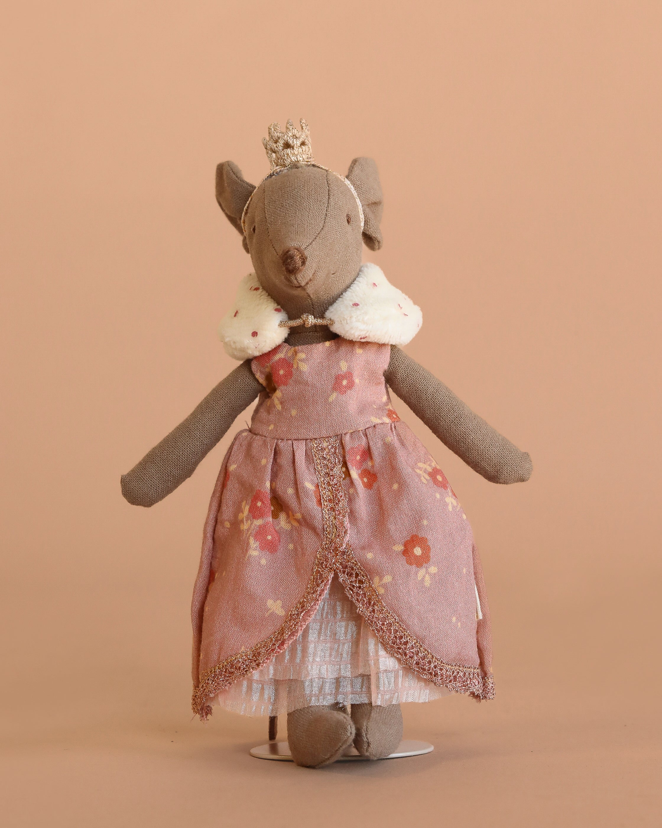 Maileg Mum Mouse in Queen Dress with Stand
