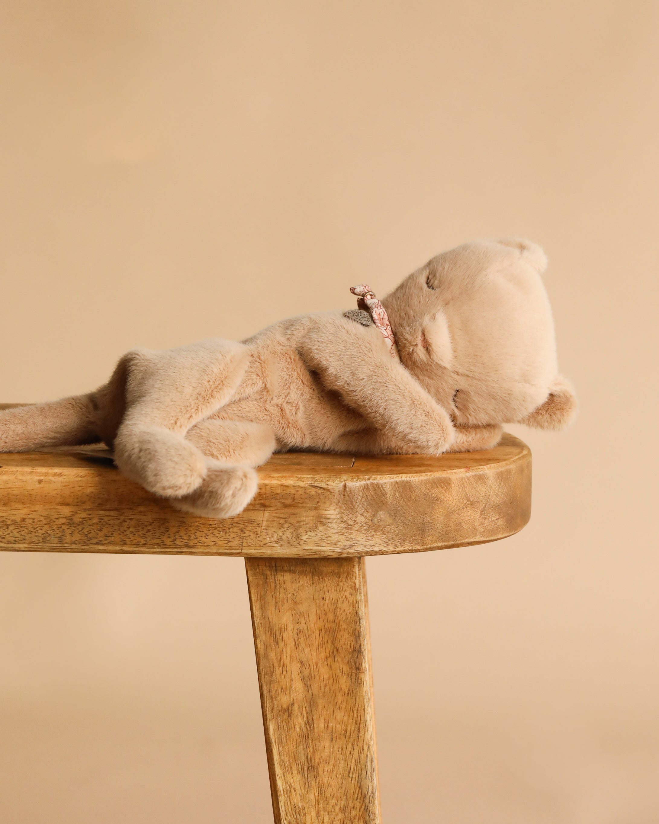 Maileg Small Sleeping Kitten in Basket
