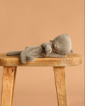 Maileg Sleeping Kitten Plush, Small - Grey
