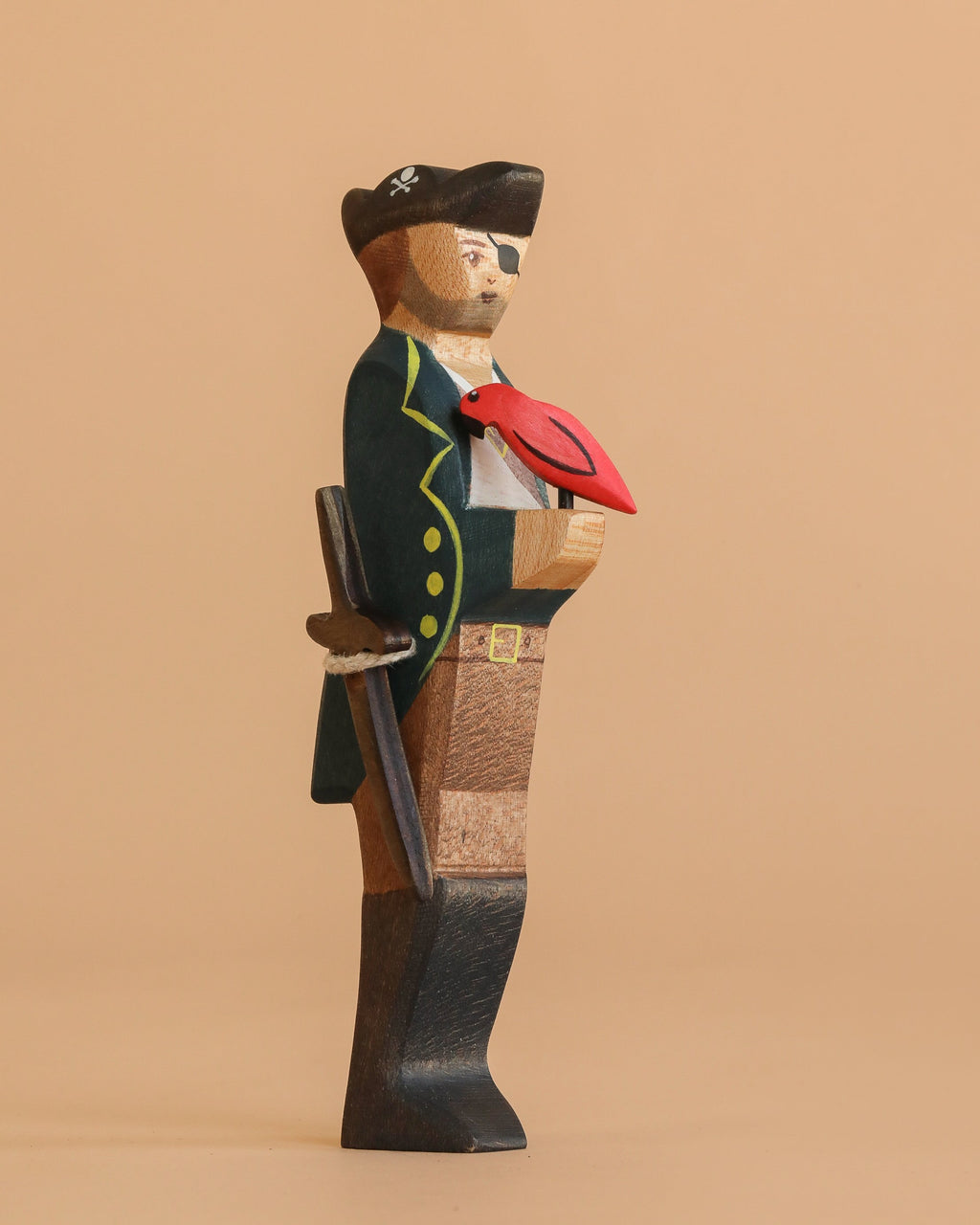 Handmade Holzwald Pirate and Parrot