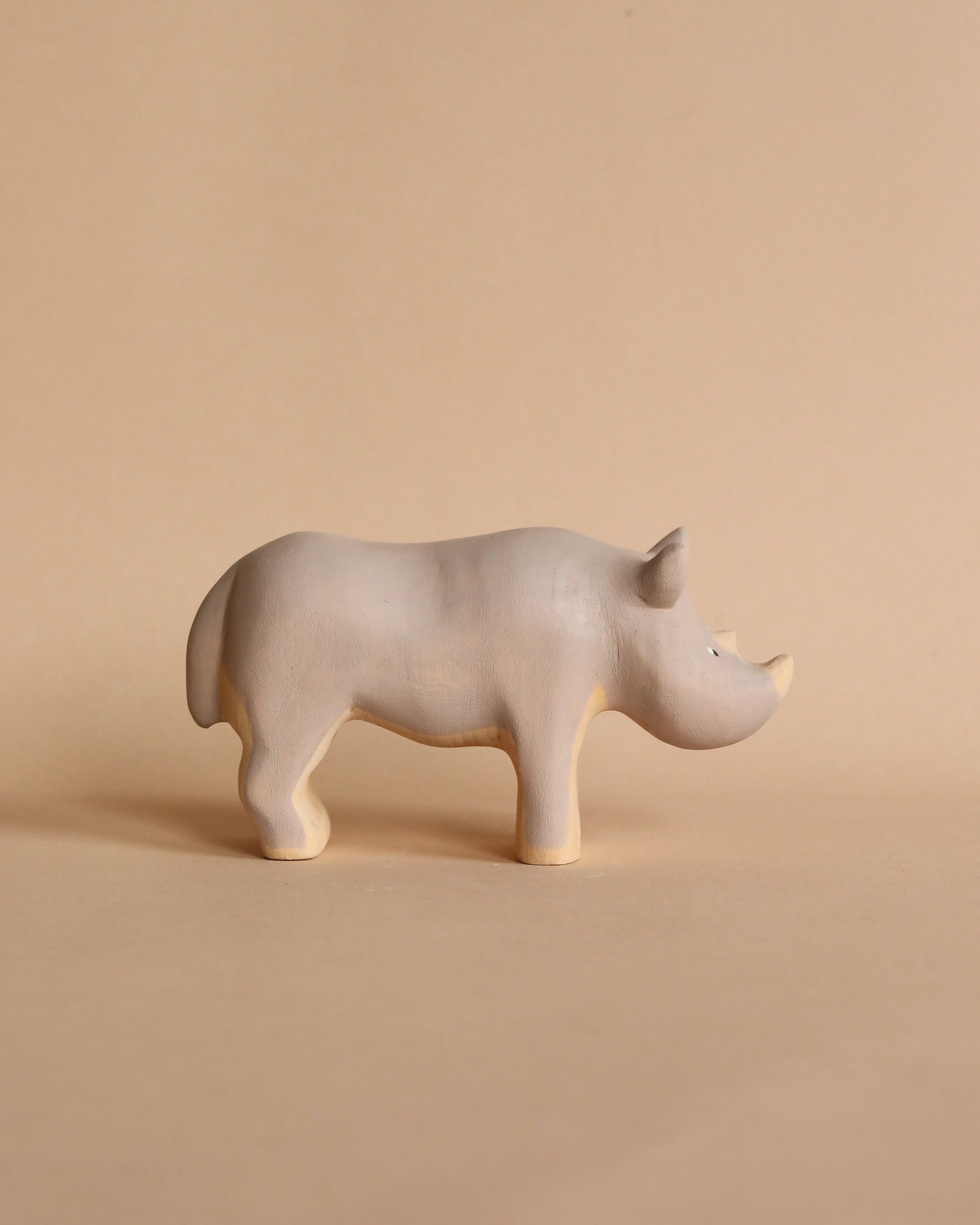 Handmade Wooden Rhinoceros