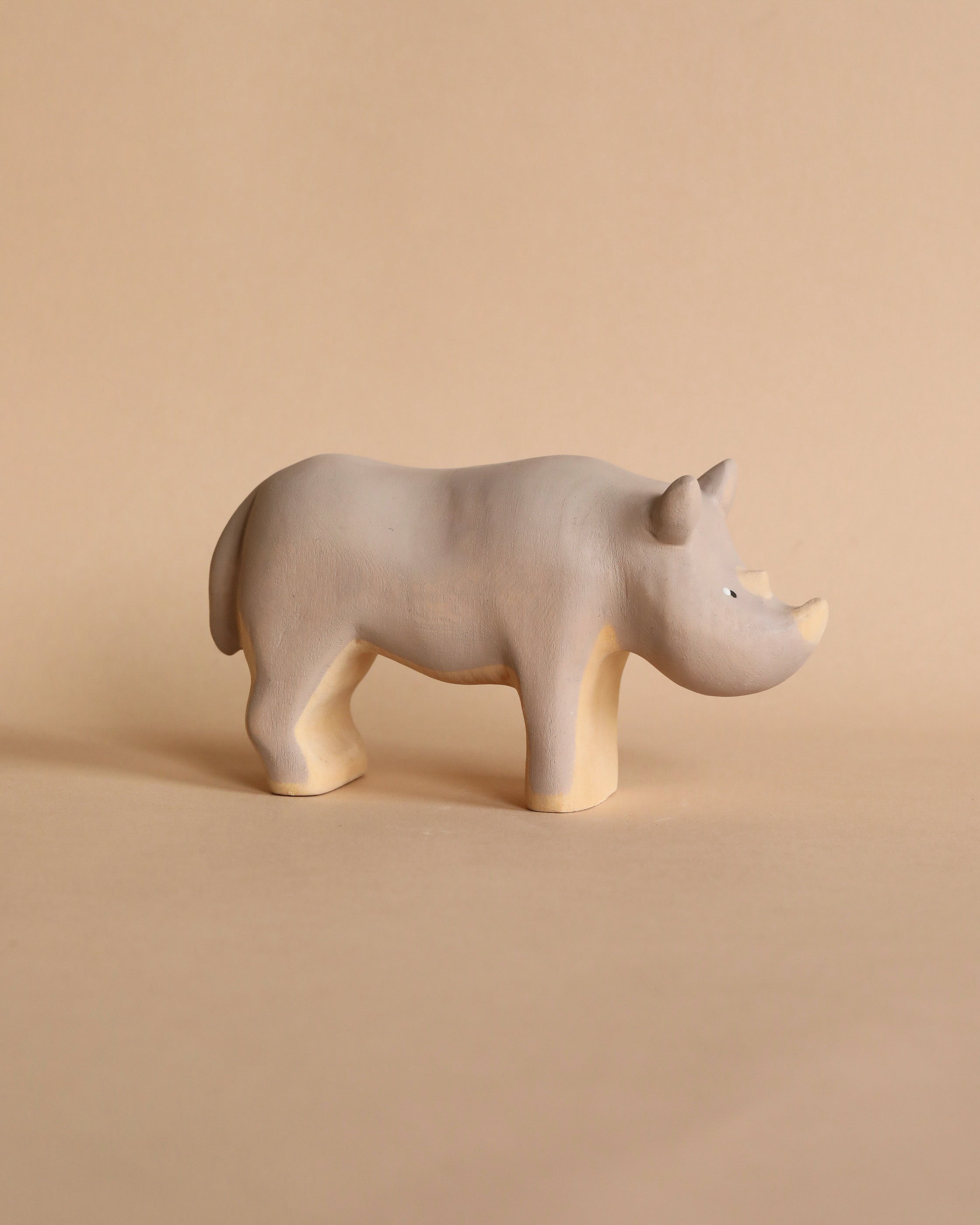 Handmade Wooden Rhinoceros