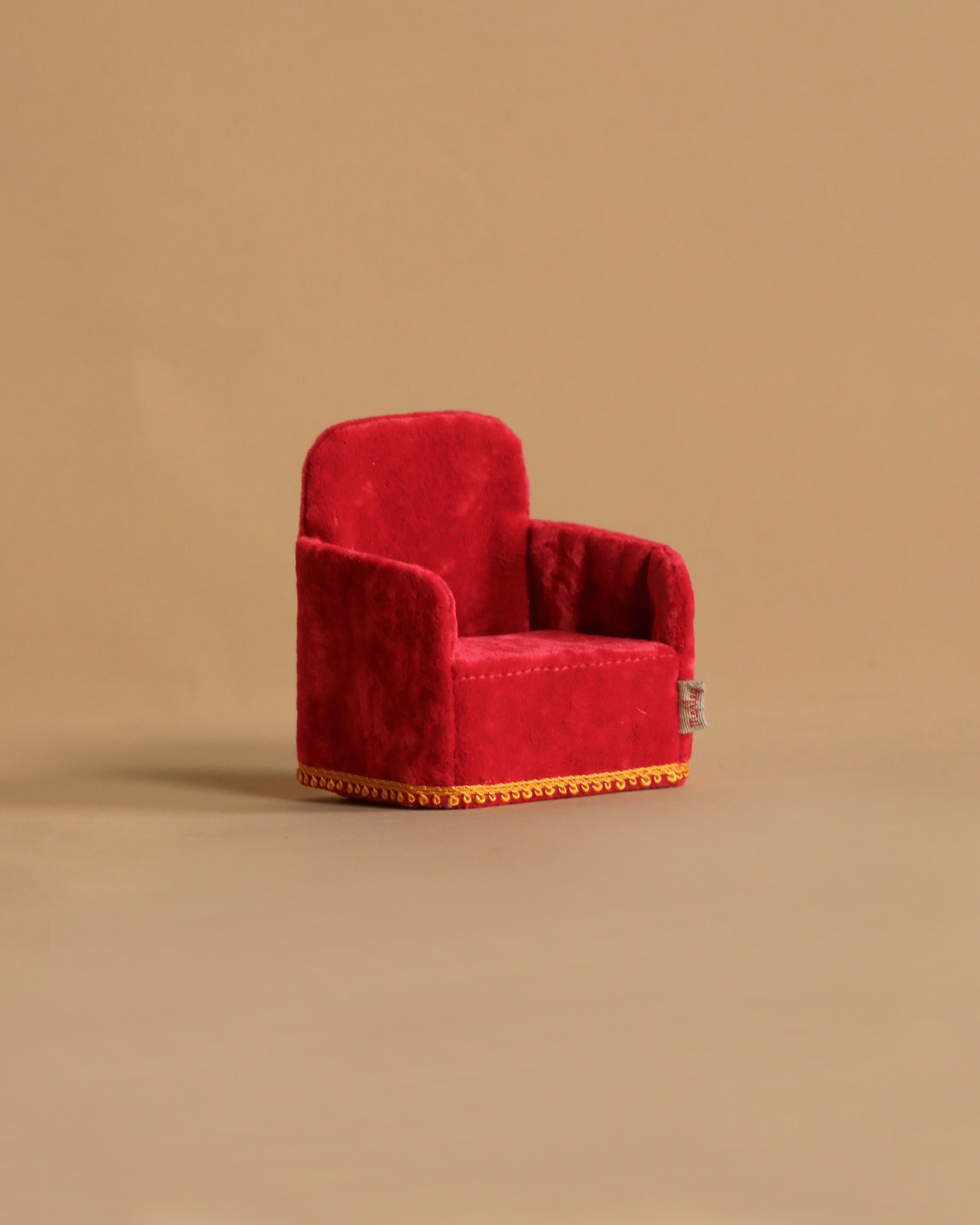 Maileg Soft Folding Chair, Mouse - Red