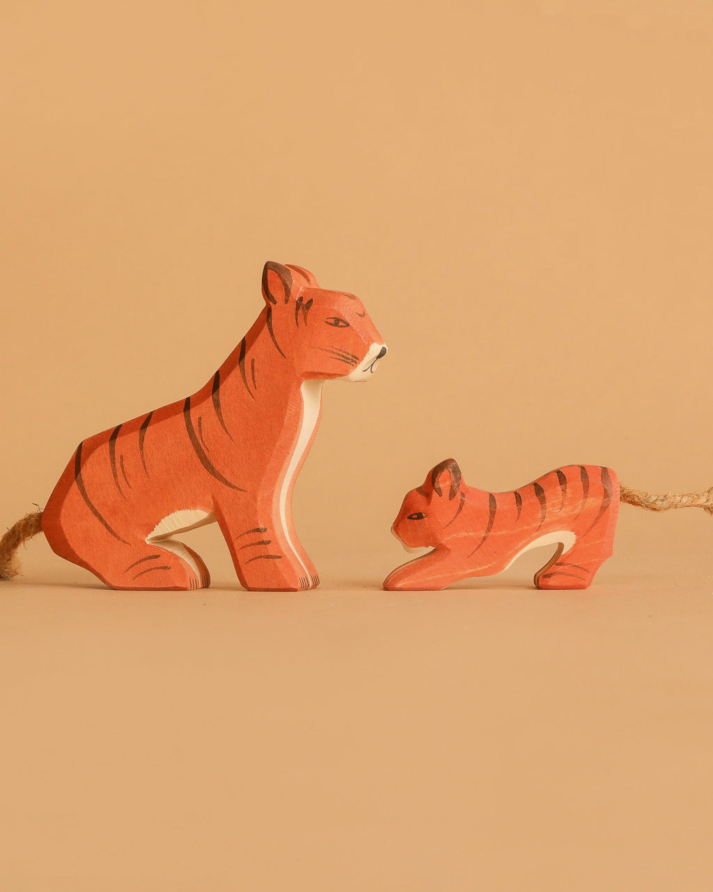 Ostheimer Handmade Wooden Tiger Set